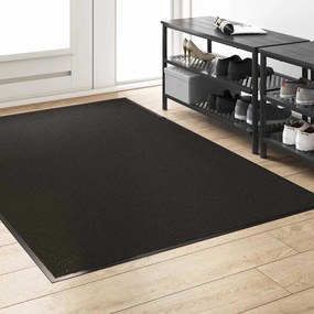 vidaXL Χαλάκι Εξώπορτας Μαύρο 120 x 180 cm 100% Πολυαμίδιο