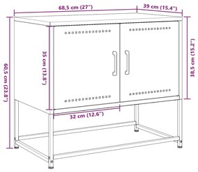 ΈΠΙΠΛΟ ΤΗΛΕΟΡΑΣΗΣ ΑΝΘΡΑΚΙ 68,5X39X60,5 ΕΚ. ΑΠΟ ΧΑΛΥΒΑ 846472