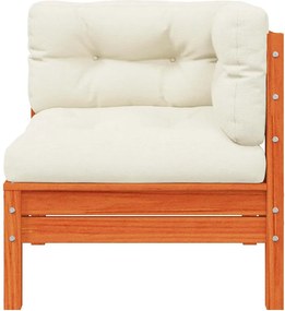 vidaXL Patio Sofa Καφέ ξύλο πεύκου