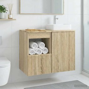 vidaXL Ντουλάπι Μπάνιου Sonoma Δρυς 30 x 41 x 50 εκ.