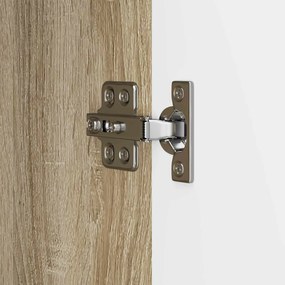 vidaXL Πλαϊνό γραφείο Sonoma Δρυς 66 x 34,5 x 90 εκ Επεξεργασμένο Ξύλο