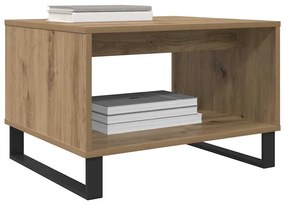 vidaXL Τραπεζάκι σαλονιού artisan δρυς 60 x 50 x 40 εκ