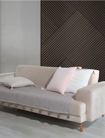 Stewehome Ριχτάρι καναπέ με πον εκρού 115x201 cm
