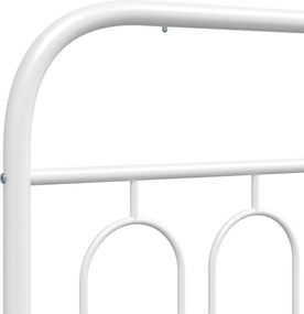 vidaXL Ανταλλακτικό κεφαλάρι Λευκό 100 εκ. Μεταλλικό