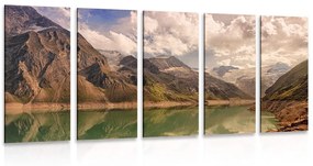 5 μέρη εικόνα λίμνη στα βουνά - 100x50