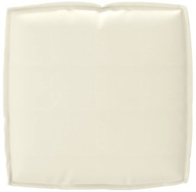 vidaXL Μαξιλαράκι Παλέτας για Παγκάκι Κρεμ 50x50x12 εκ, ύφασμα Oxford