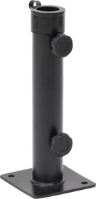 vidaXL Βάση Ομπρέλας Ματ Μαύρη για Ιστό Ø38/48 Ατσάλι