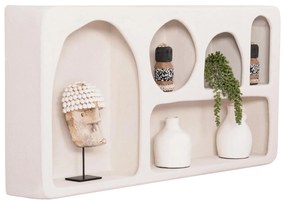 ΡΑΦΙ ΤΟΙΧΟΥ ΣΕΙΡΑ SANTORINI MDF ΣΕ ΥΠΟΛΕΥΚΟ 120x18x60Υεκ.