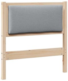 vidaXL Κεφαλάρι Άλλο Καφέ 80 cm Μασίφ ξύλο πεύκου