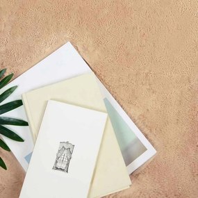 vidaXL Χαλιά Ψεύτικου Κουνελιού Olite Taupe 200 x 200 cm Πολυεστέρας