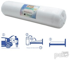 Στρώμα Nemesis pakoworld pocket spring roll pack διπλής όψης aloe vera 20-22cm 150x200εκ (1 τεμάχια)