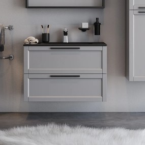 Πάγκος LAGUNA Γκρι MDF 18mm Λάκα 80 S3BLAG080GREY 81x46.50x52cm S3BLAG080GREY