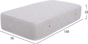 ΣΤΡΩΜΑ BABYCLOUD HM643.01 70X130 ΛΕΥΚΟ