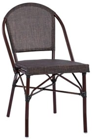 ΚΑΡΕΚΛΑ PRETORIA ΜΕΤΑΛΛΙΚΗ BAMBOO LOOK ΚΑΦΕ HM5718 54x62x89 εκ.