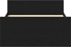 vidaXL Σκελετός Κρεβατιού Μαύρη Δρυς 80 x 200 cm Επεξεργασμένο Ξύλο