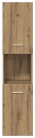 vidaXL Ντουλάπι Μπάνιου Κρεμαστό Παλ. Ξύλο 30x30x130 εκ. από Επ. Ξύλο