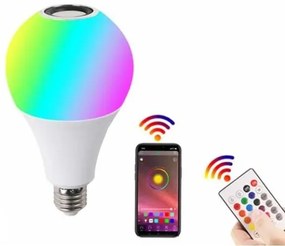 LED Λάμπα Ε27-Φωτορυθμικό RGB 12W με σύνδεση μέσω Bluetooth και ηχείο για αναπαραγωγή μουσικής 17959021