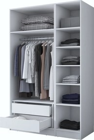 Ντουλάπα Λευκό BRAOTOR 135x57.5x210