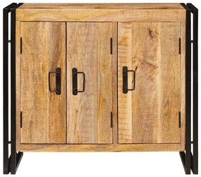 vidaXL Πλαϊνό γραφείο Καφέ 80 x 33 x 70 εκ. Μασίφ ξύλο μάνγκο