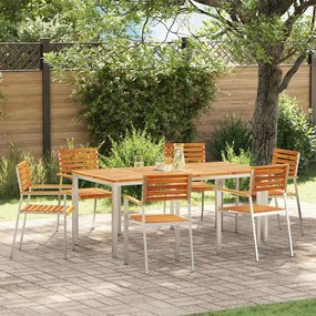 vidaXL Καρέκλα Κήπου 6 pcs Καφέ 56 x 54.5 x 87 εκ. Μασίφ ξύλο ακακίας