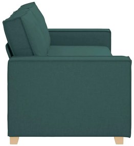 vidaXL 3-Θέσιος καναπές Σκούρο πράσινο 220 x 78 x 84 εκ. ύφασμα