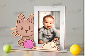 Intra απο ξύλο plywood 3mm-4mm πάχος 3D παιδική κορνίζα φωτογραφιών Δίασταση 20x30 cm INTRAFABR-121593041