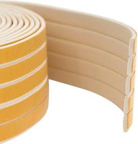 vidaXL Αυτοκόλλητη σφραγίδα παραθύρου Λευκό 8 x 2 mm 12 m EPDM αφρός