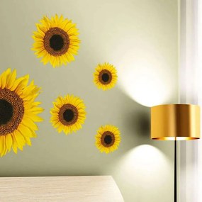 Αυτοκόλλητα Τοίχου Βινυλίου Sunflower 54106 72x58cm Yellow Ango Βινύλιο