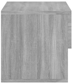 vidaXL Κομοδίνο Επιτοίχιο Γκρι Sonoma