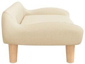 vidaXL Κρεβάτι Σκύλου Κρεμ 70 x 40 x 24 εκ. Υφασμάτινο
