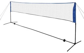 vidaXL Σετ Φιλέ Μπάντμιντον 500 x 155 εκ. με Μπαλάκια Μπάντμιντον