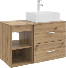 vidaXL Σετ Επίπλων Μπάνιου 2 τμχ. Artisan Δρυς Επεξεργασμένο Ξύλο