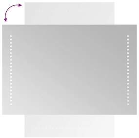 vidaXL Καθρέφτης Μπάνιου με LED 40x60 εκ.