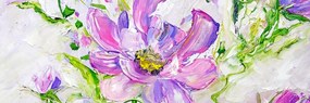 Εικόνα ζωγραφισμένα λουλούδια σε καλοκαιρινό σχέδιο - 150x50