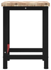 vidaXL Πάγκος Εργασίας Ορθογώνιος 100x60x83 εκ. από Μασίφ Ξύλο Ακακίας