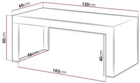 Τραπεζάκι σαλονιού Mila-Fusiko - Anthraki