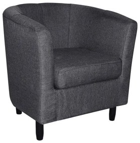 Armchair Brest with grey fabric