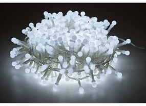 Χριστουγεννιάτικα Φώτα 300 LED Cherry Ψυχρό Λευκό Με Διαφανές Καλώδιο Και Πρόγραμμα