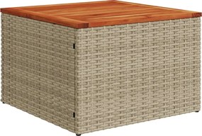 vidaXL Σετ Καναπέ Κήπου 13τεμ Μπεζ Συνθ. Ρατάν με Μαξιλάρια