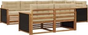 vidaXL Σειρά Καναπέ Εξωτερικού με μαξιλάρι 7 pcs