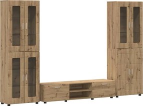 vidaXL Σετ επίπλου τηλεόρασης FLORIN 3 pcs Artisan Oak