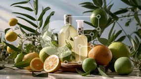 Intra Συλλεκτικό Ξύλινο Παζλ Plywood  4mm - Citrus Burst Body Wash με φρέσκα λεμόνια και λάιμ Σε Ξύλινο Κουτί - Διαστάσεις Puzzle: 10x10 cm – 25 κομμάτια