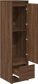 vidaXL Ντουλάπι Καφέ Δρυς 29,5x34x119,5 εκ. Επεξεργασμένο Ξύλο