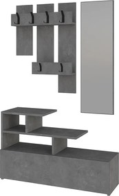 Έπιπλο εισόδου Vesty Megapap χρώμα γκρι ρετρό 100x30x61εκ.