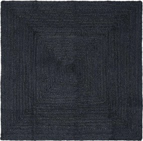vidaXL Χαλί Περιοχής Σκούρο Γκρι 200 x 200 cm Γιούτα