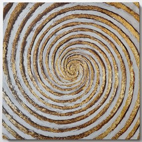 Πίνακας Καμβάς 405HND1118 100x100cm Multi Wallity Τετράγωνοι Ξύλο, Καμβάς