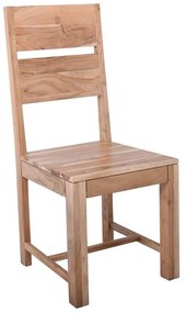 LIZARD MAX Καρέκλα Τραπεζαρίας Ξύλο Ακακία Φυσικό 45x51x100cm ΕΑ7093