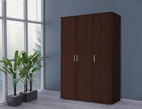 Ντουλάπα Wilson 3D τρίφυλλη-Wenge