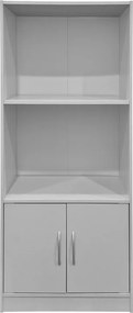 Βιβλιοθήκη Tekaro pakoworld λευκή 60x30x120εκ