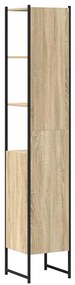 vidaXL Ντουλάπι Μπάνιου Σονόμα 33 x 33 x 185,5 εκ Επεξεργασμένο ξύλο